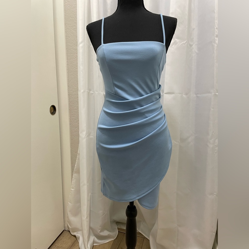 BNWT Windsor Womens light baby blue mini Bodycon dress - HOCO